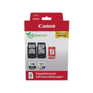 CANON PACK PG510/CL511 + papel fotos - 2970B017 Cartucho Tinta Original