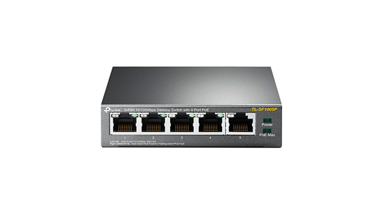 Switch de Sobremesa con 5 Puertos a 10/100 Mbps PoE